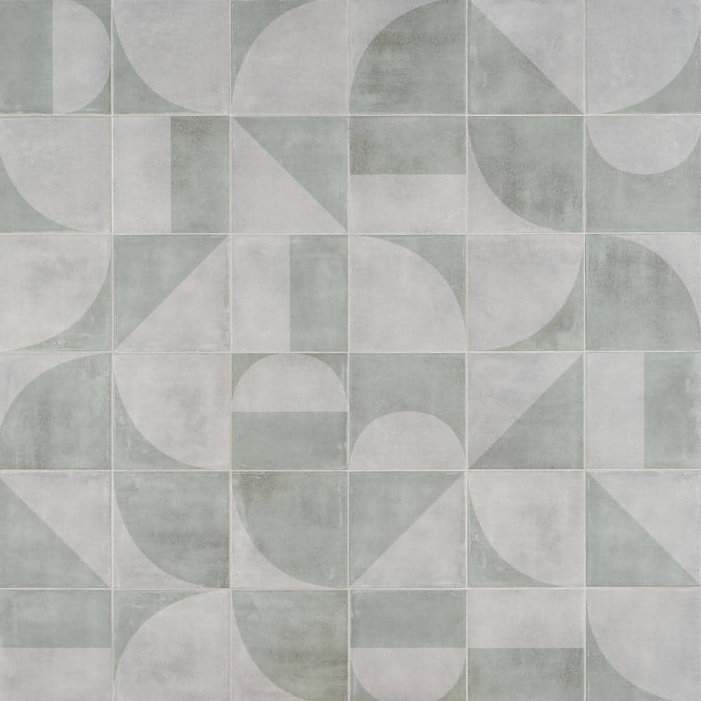 Ivy Hill Tile Quincy Green 7.87 in. x 7.87 in. Matte Porcelain