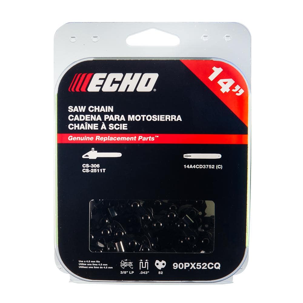 ECHO 14 in. Low Profile Chainsaw Chain - 52 Link 90PX52CQ - The
