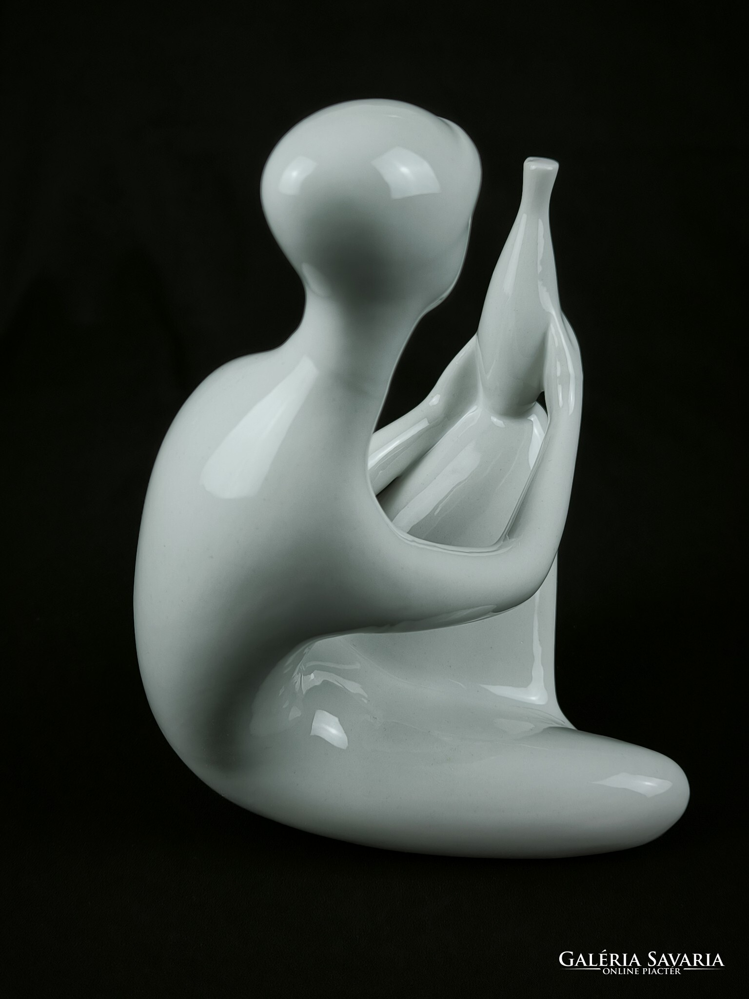 Art deco porcelán akt - Royal Dux - Jitka Forejtová - Porcelán