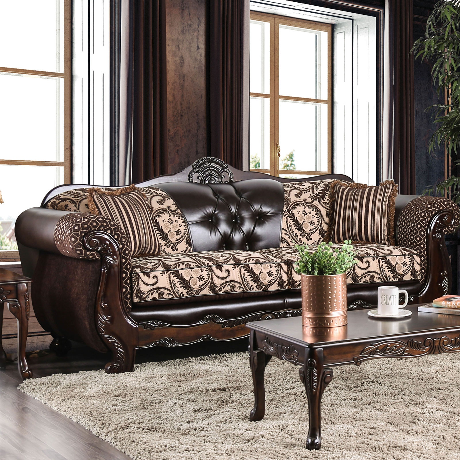 Furniture of America Living Room Sofa SM6416-SF - Furniture Market