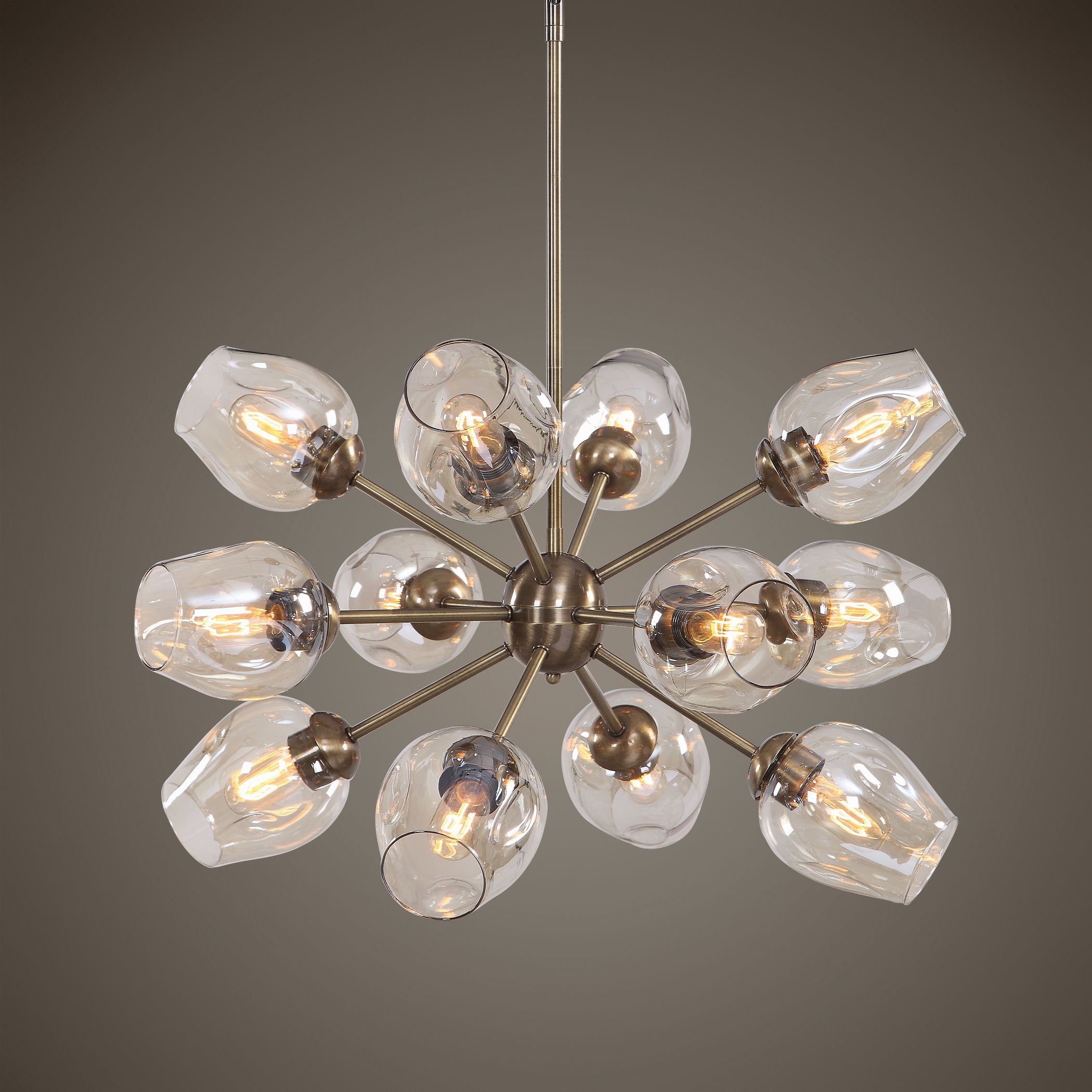 Uttermost Ceiling Lights Chet 12 Light Sputnik Chandelier 21325