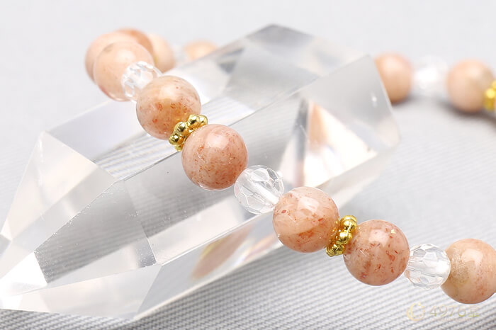 サンストーン ブレスレット 6mm＋4mm ｜ 天然石通販の4976堂