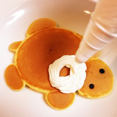 朝食が楽しくなる⭐かめさんのホットケーキ by mew⁂mam 【クックパッド