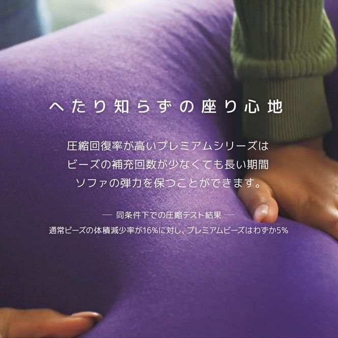 Yogibo Mini Premium（ヨギボー ミニ プレミアム）＜ネイビーブルー