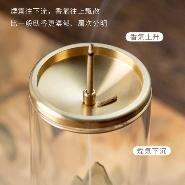 高山古崖柏倒流線香，香氣清新，彷彿置身山林