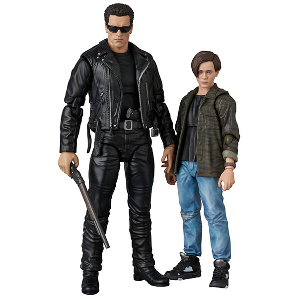 AmiAmi [Character & Hobby Shop] | MAFEX T-800 (T2 Ver.) & John
