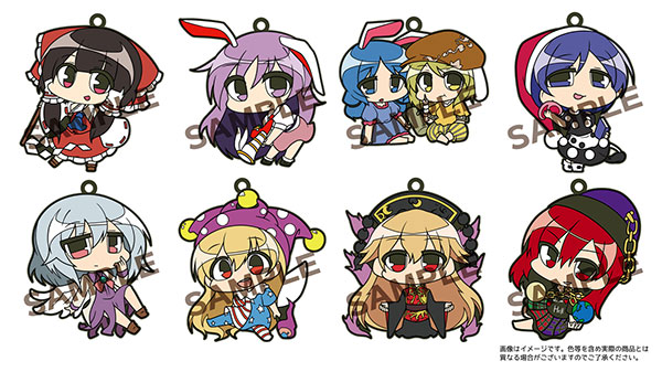 波天宮『東方Project』トレーディングラバーストラップ 紺珠伝編 8個