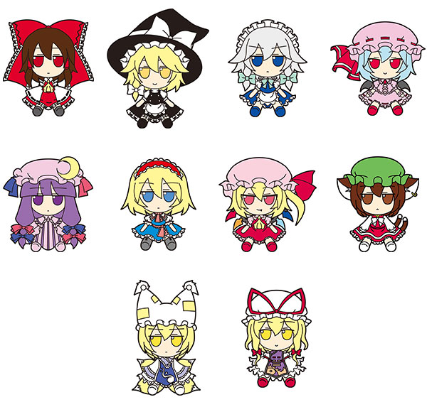 東方Project ふもふも ラバーキーホルダー 10個入りBOX（再販）[Gift