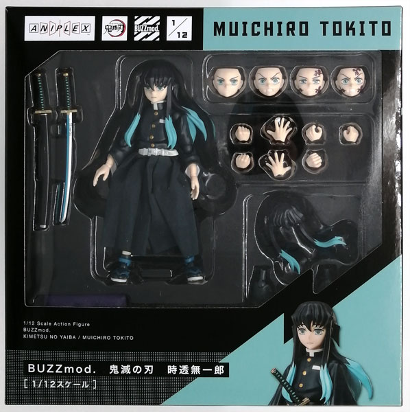 特典】BUZZmod. 鬼滅の刃 時透無一郎 1/12 アクションフィギュア