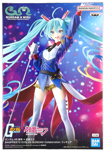 中古】(本体A/箱B)ガンダム45周年×初音ミク BANPRESTO EVOLVE-GUNDAM