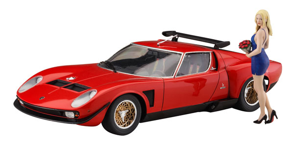 1/24 ランボルギーニ イオタ SVR w/ガールズフィギュア プラモデル