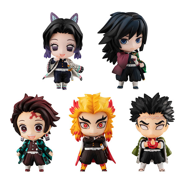 中古】(本体A-/箱B)鬼滅の刃 炭治郎と柱たちマスコットセット A