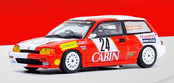 1/64 Honda シビック Si E-AT #24 “CABIN” Macau Guia Race 1988 2nd