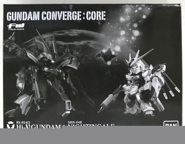 FW GUNDAM CONVERGE：CORE Hi-νガンダム＆ナイチンゲール (メタリック