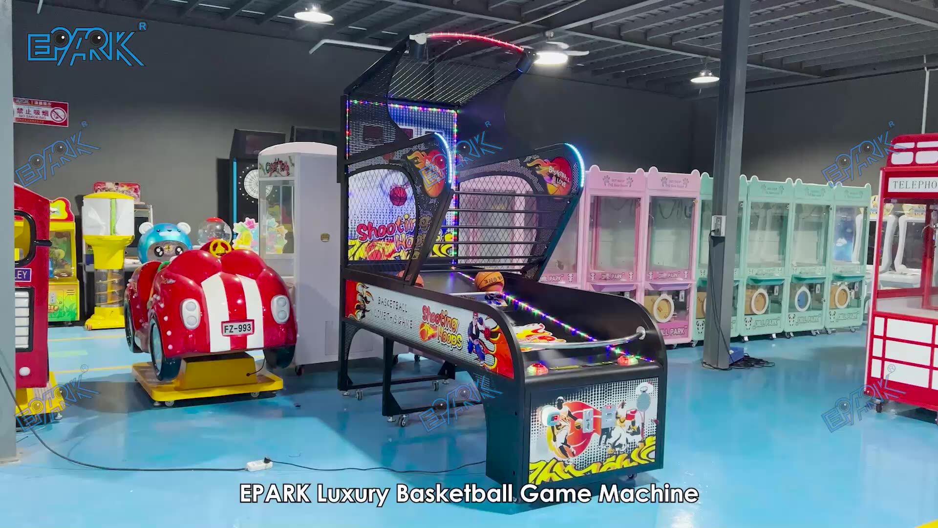 エパーカーゲームセンター コイン式LEDストリートバスケットボール