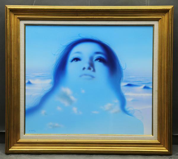 森秀雄、【偽りの青空-GREATMOUNTAIN】、希少な大判額装用画集より