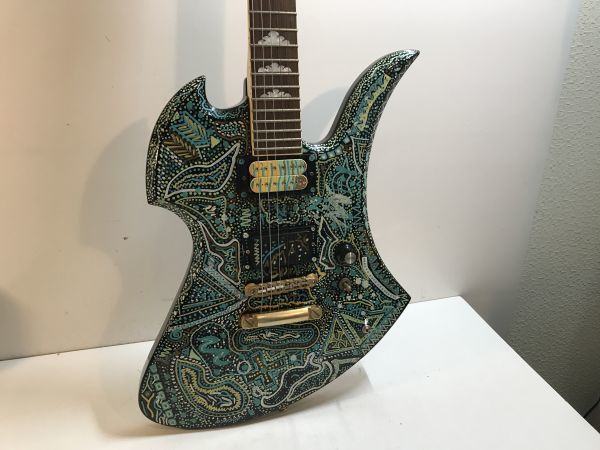 〇 Fernandes MG-80X BLK GOTOHペグ hide風ペイント / フェルナンデス