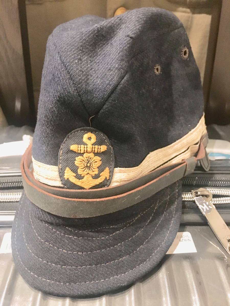 戦前 旧日本海軍 将校用 制帽 実物 ヴィンテージ 昭和10年代 サイズ60