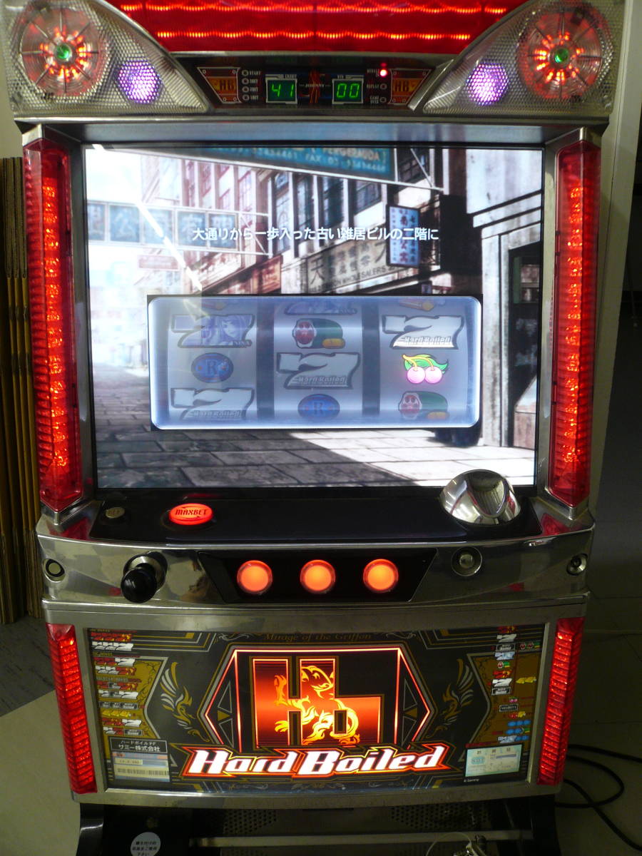 パチスロ実機】サミー☆ハードボイルド2【コイン不要機付】4号機