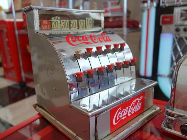 中古】アンティーク ヴィンテージ☆コカコーラ トイレジスター'50sの