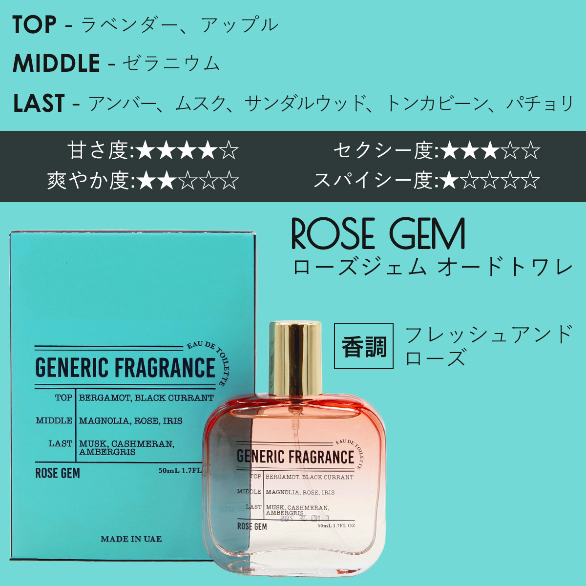 ジェネリック 香水 フレグランス メンズ オードトワレ メンズ Generic