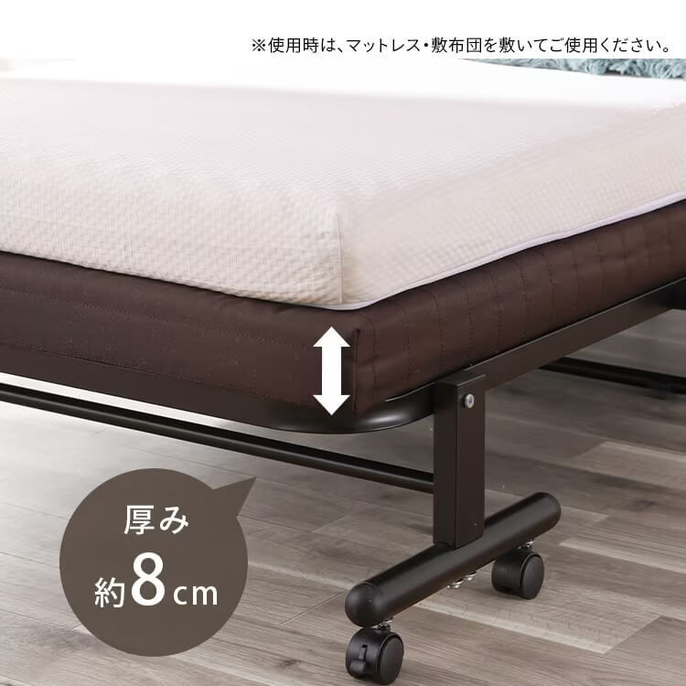 ベッド フレーム 折りたたみ 簡易 ベッド 折りたたみ シングルベッド