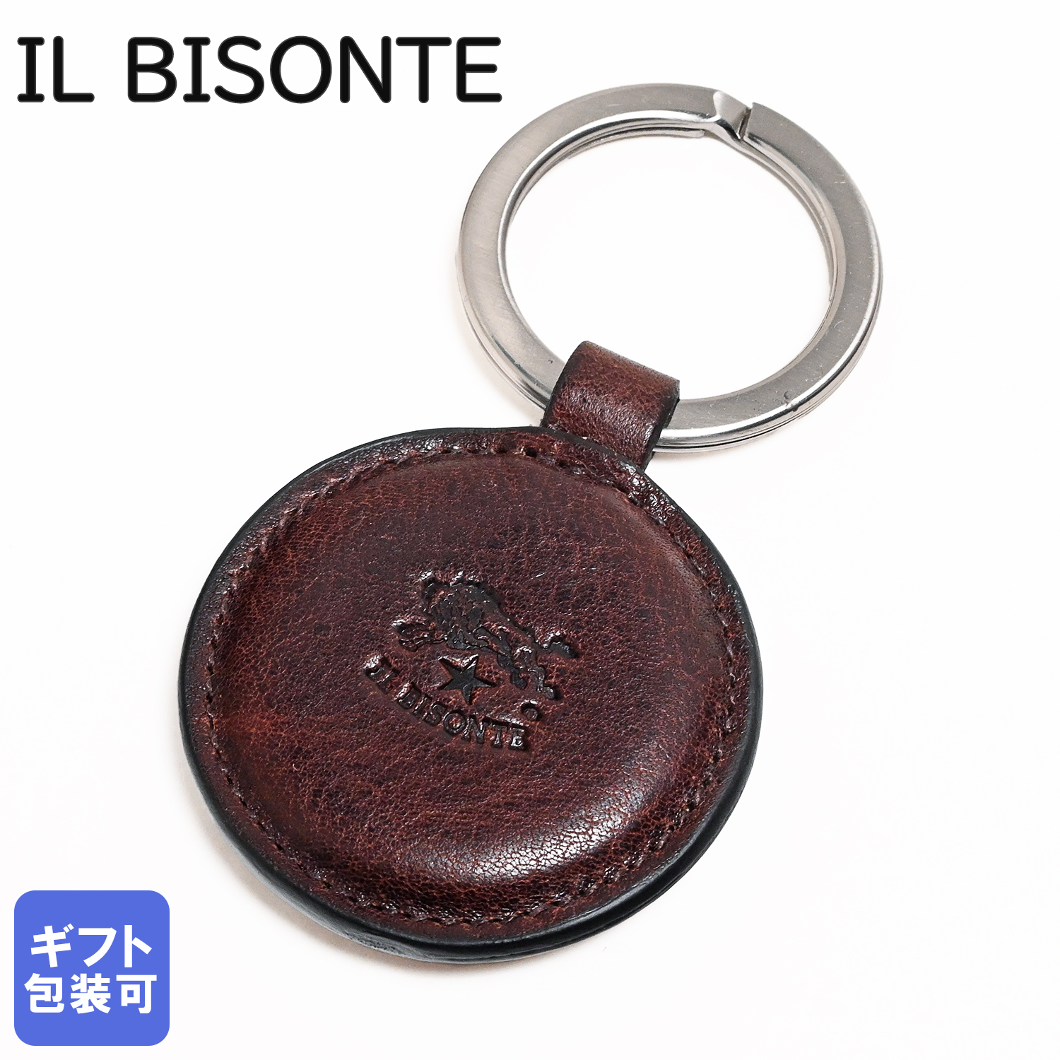 イルビゾンテ IL BISONTE キーリング キーホルダー サークルプレート