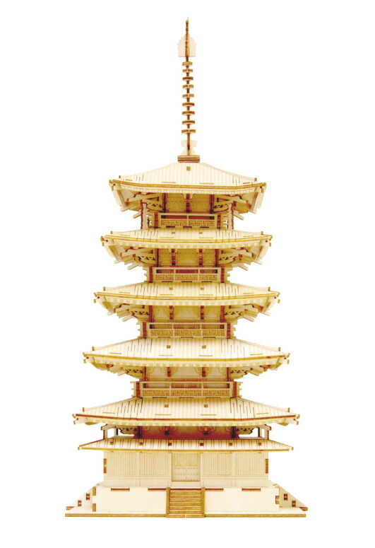 ki-gu-mi 五重塔[建物 歴史 クラフト 大人 木製 木 子供 模型 キット