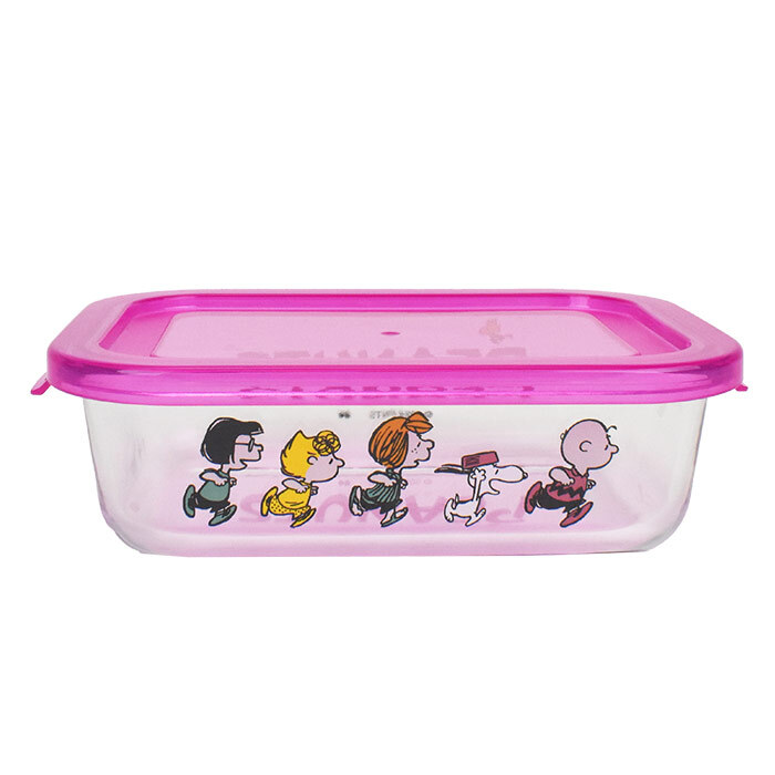 スヌーピー コンテナ PEANUTS 耐熱ガラス容器 Mサイズ ガラス 耐熱