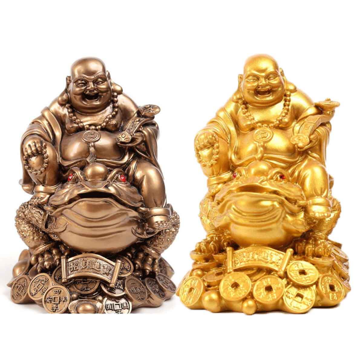 布袋尊 布袋様 大サイズ 3本足 蛙 布袋さん 置物 七福神 オブジェ