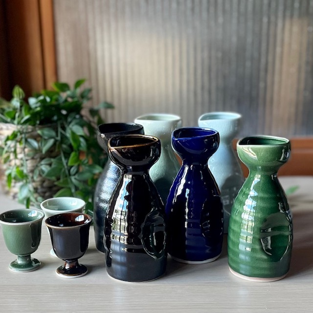 二合徳利 カラフル おうち呑み 和モダン お酒 - 【麦山窯