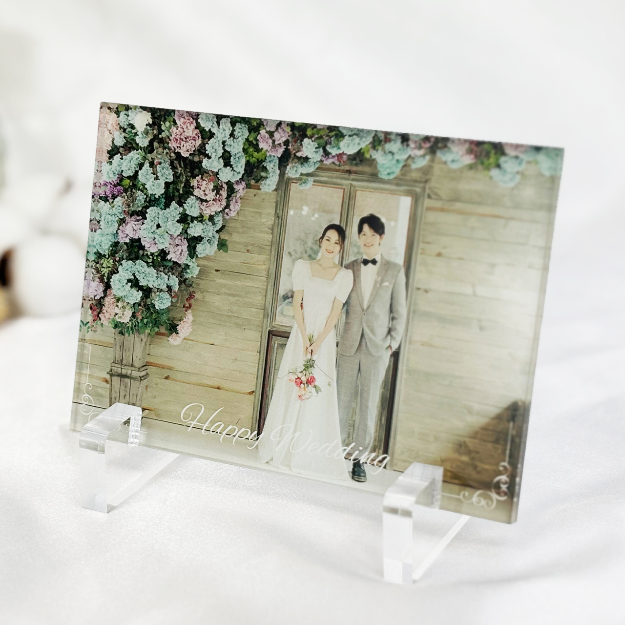 名入れフォト フレーム アクリルフォトパネル【アクリルパネル 結婚式