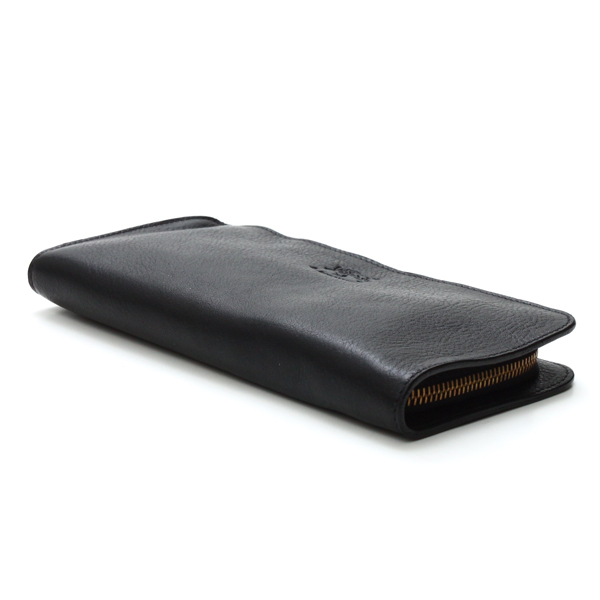 イルビゾンテ IL BISONTE L字ファスナー長財布 C0909 153 BLACK 本革