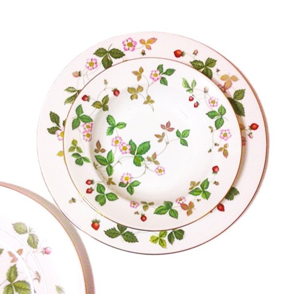 ウェッジウッドWEDGWOOD ワイルドストロベリー ディナープレート