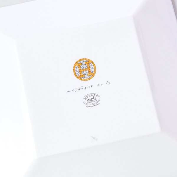 エルメス 食器 HERMES モザイク ヴァンキャトル ゴールド プチカレ