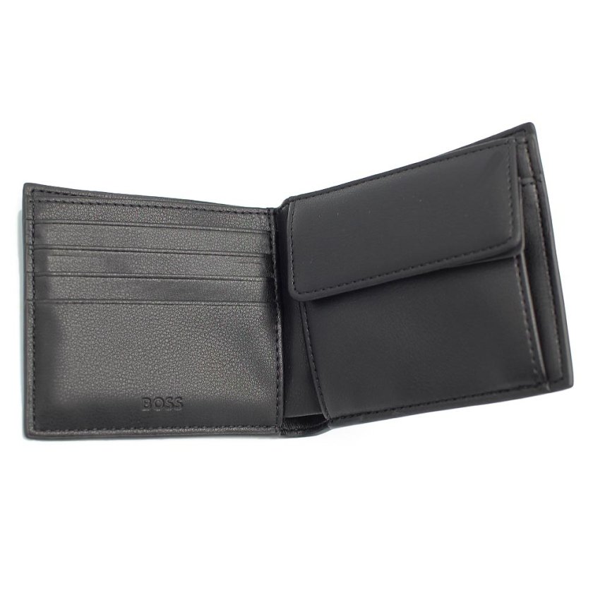 ヒューゴボス HUGO BOSS 二つ折り財布 50536093 ブラック BLACK