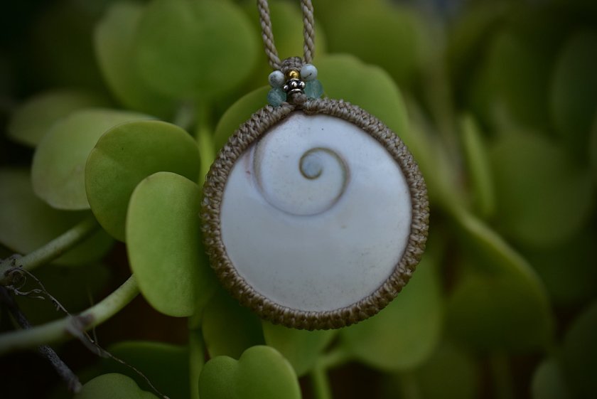 天然石】 【ハンドメイド】中粒☆シヴァアイ シンプルマクラメ