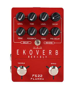 FLAMMA FS22 EKOVERB Delay + Reverb Pedal フランマ ディレイ
