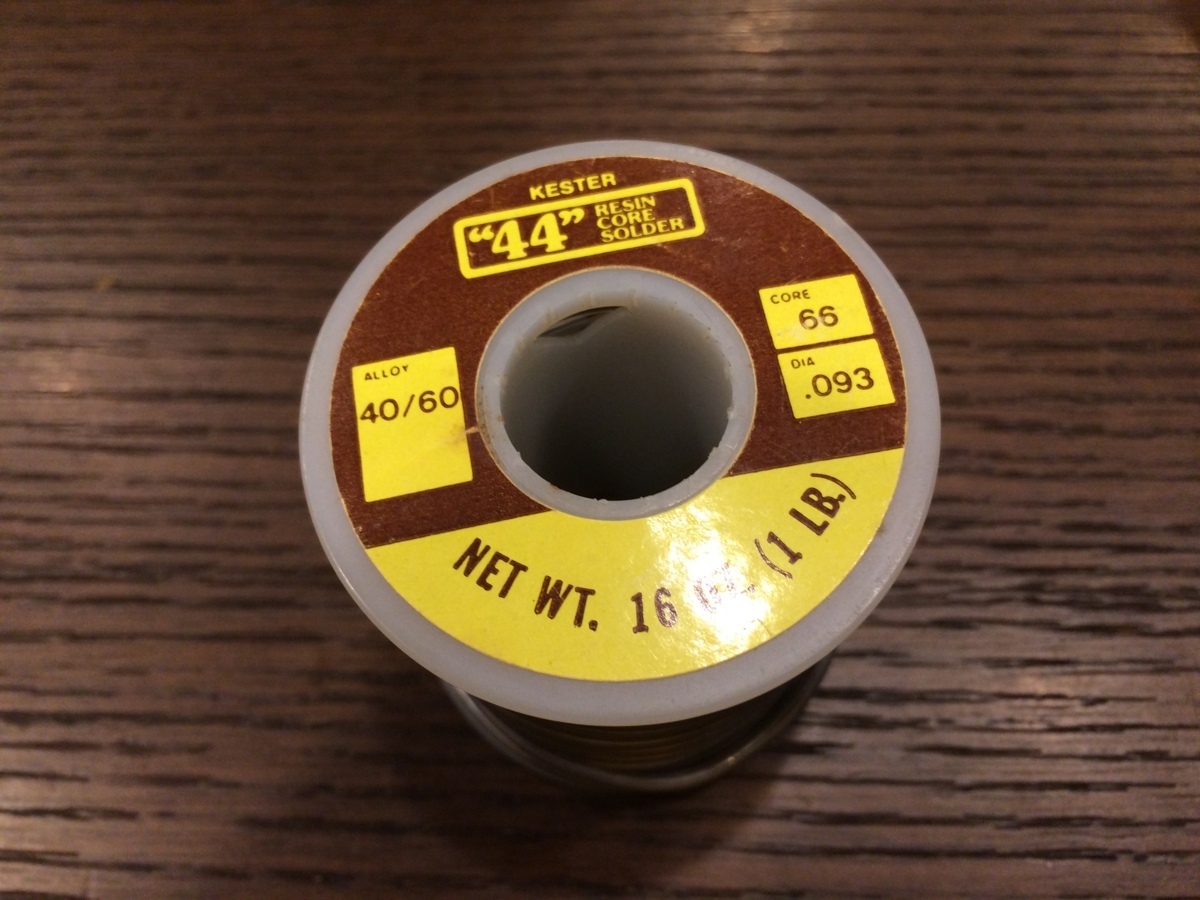 Vintage Kester ビンテージ Kester44 ハンダ 3m（ビンテージ/送料無料