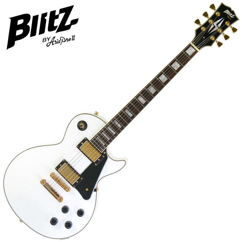 BLITZ by ARIA BLP-CST WH レスポールカスタム ホワイト エレキギター