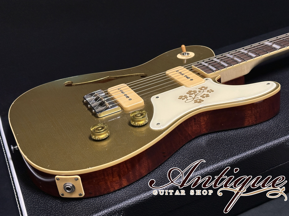 Bruno Guitars TN-295 Semi-Hollow 2024 Brass Powder Gold Aged