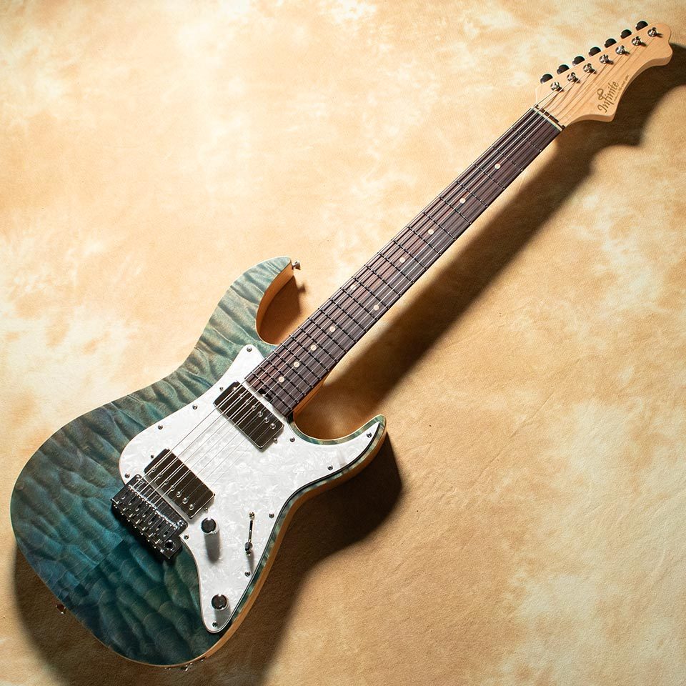 infinite Trad Fullsize Dinky ST 7st Blue w/ Bare Knuckle Ragnarok