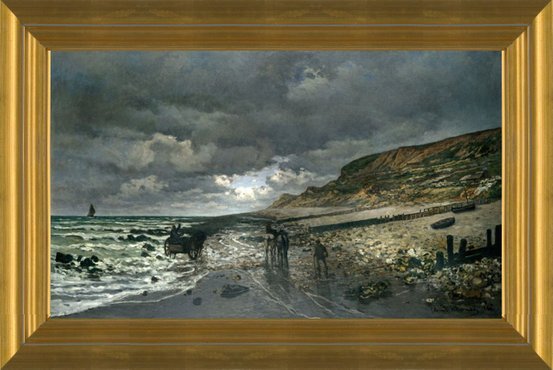 Art Prints of La Pointe de la Heve at Low Tide by Claude Monet