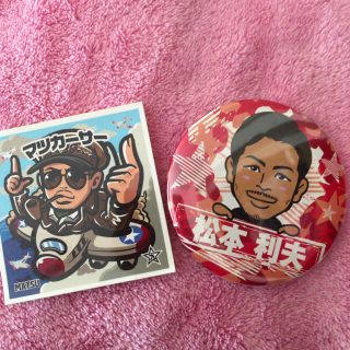 EXILE - EXILE MATSU サイン入りステッカー 缶バッチ 2点セットの通販