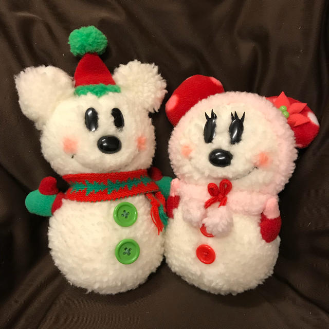 Disney - ディズニー ミッキー ミニー 雪だるま ぬいぐるみの通販 by