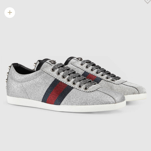 GUCCI - グッチ スタッズ付き グリッタースニーカー 23センチの通販 by