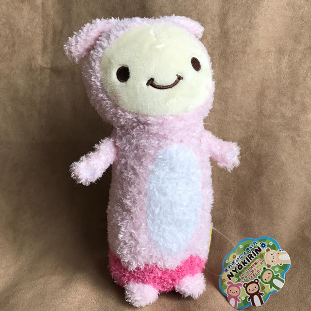 ぽわぽわにょきりん うさぎ ピンクの通販 by スプーン's shop｜ラクマ