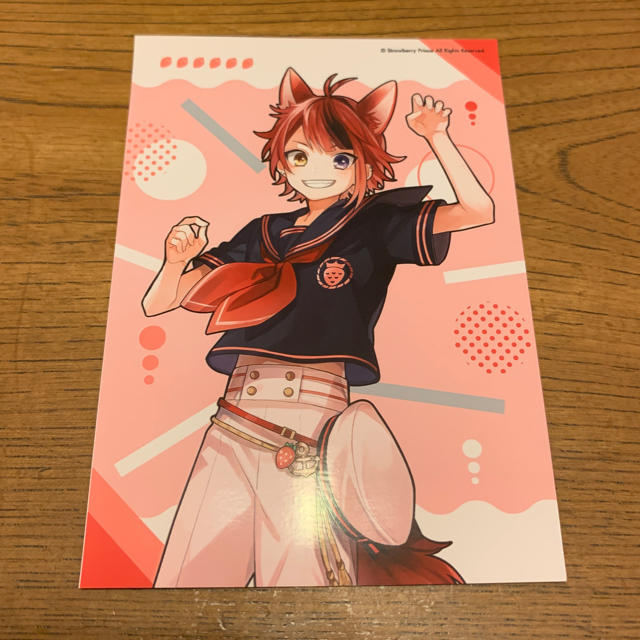 すとぷり ファミマ ブロマイド いちごまりんver. L版 莉犬の通販 by