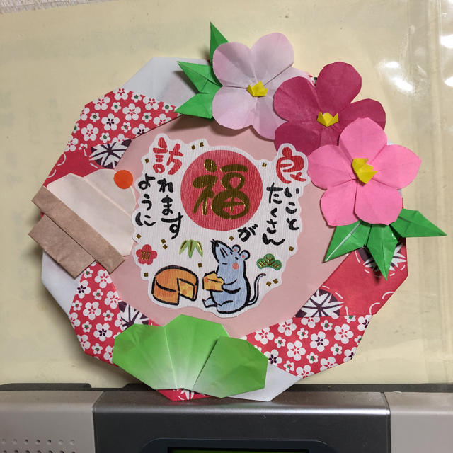 お正月リース 折り紙 鏡餅の通販 by あさかん's shop｜ラクマ