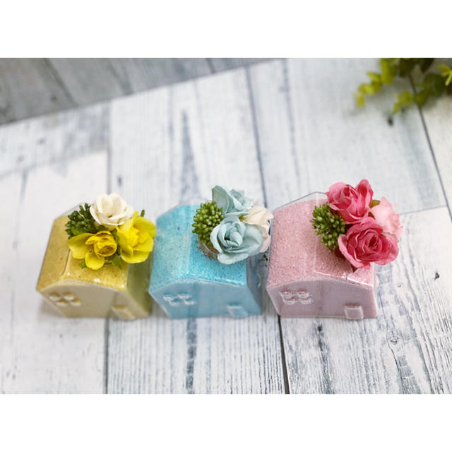 ✳NEW✳ガラスのおうち(ブルー)❁ミニバラ&多肉植物 フラワー